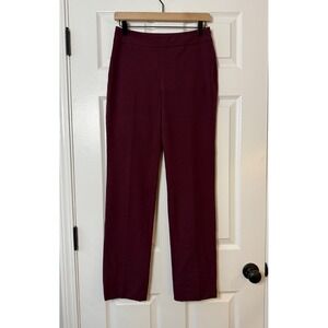 Antonio Melani Burgundy Straight Leg‎ Trouser Pants Size 2